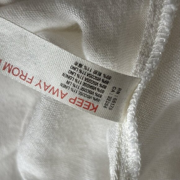 Free People Harem Pants Jumpsuit Playsuit Womens M Ivory Boho Hippie Lagenlook - Picture 11 of 16